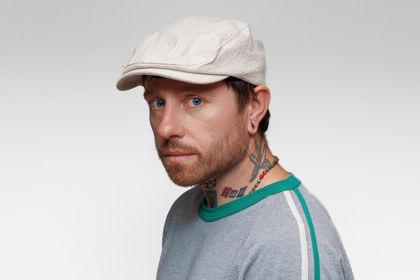 Men’s Linen Cotton Flat Cap – Classic Newsboy Ivy Hat for Everyday Style