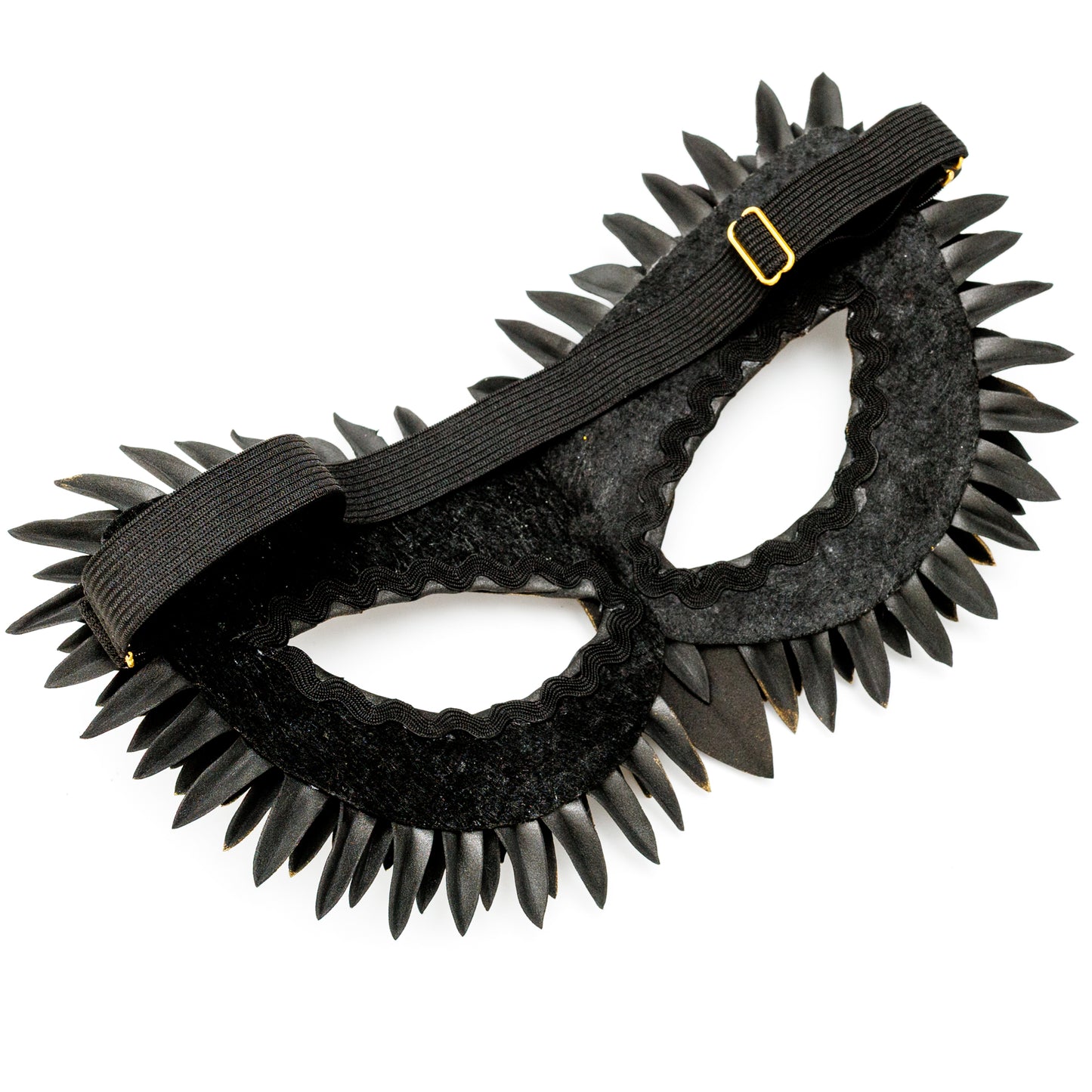 Masquerade Mask Owl: Black, Gold, Silver Feather Detail, Elegant Party Costume