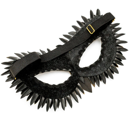 Masquerade Mask Owl: Black, Gold, Silver Feather Detail, Elegant Party Costume