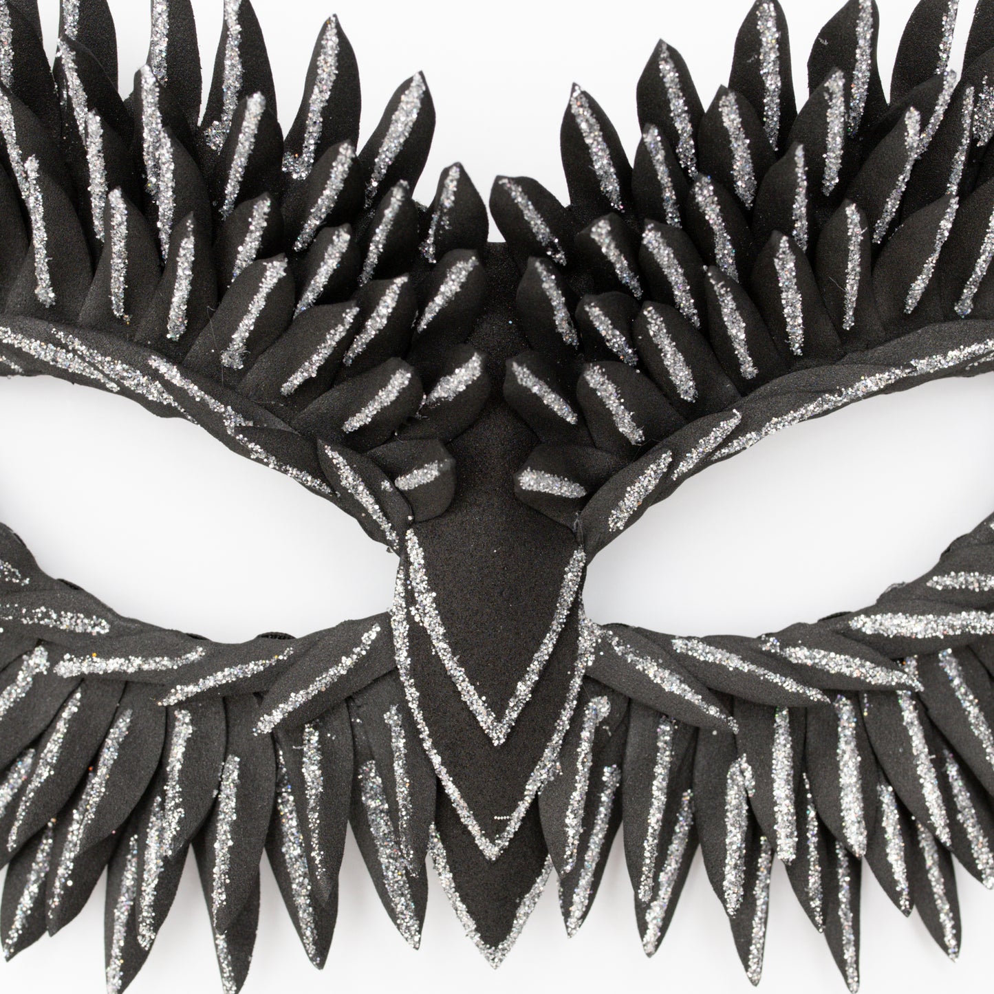 Masquerade Mask Owl: Black, Gold, Silver Feather Detail, Elegant Party Costume