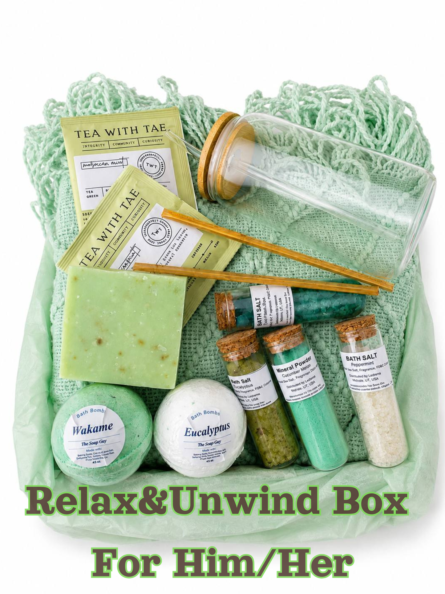 Self Care Gift Box for Women & Men, Relaxation Care Package, Cozy Wellness Gift by Lederea
