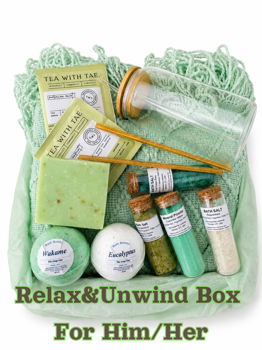Self Care Gift Box for Women & Men, Relaxation Care Package, Cozy Wellness Gift by Lederea
