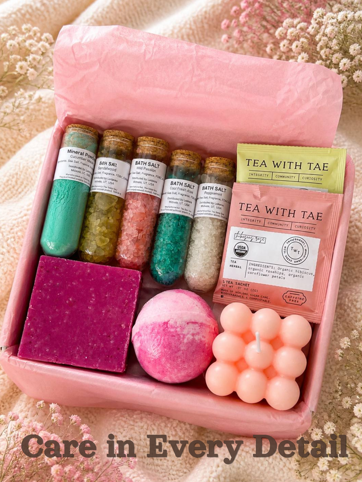 Pink Gift Box for Her Care in Every Detail