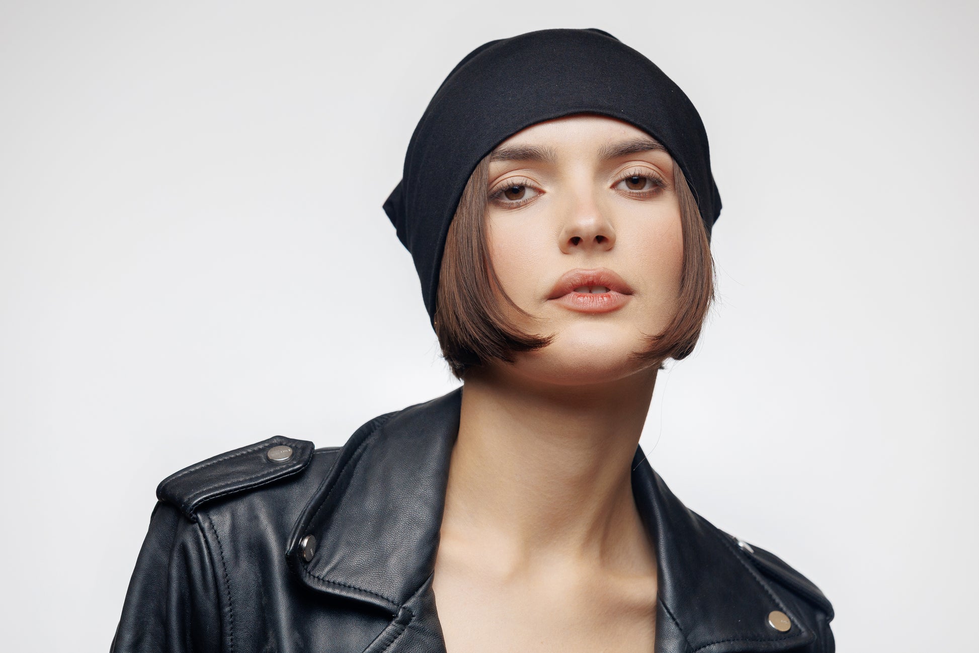 Black Beanie Hat, Double Layer Breathable Slouchy Cap, Soft Natural  Cotton Fabric, Minimalist Streetwear Unisex Hat.