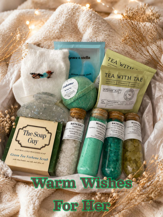 Pamper Glow Gift Box, Spa Gift For Her, Bath Beauty Set, Self Care Basket, Relaxation Treat