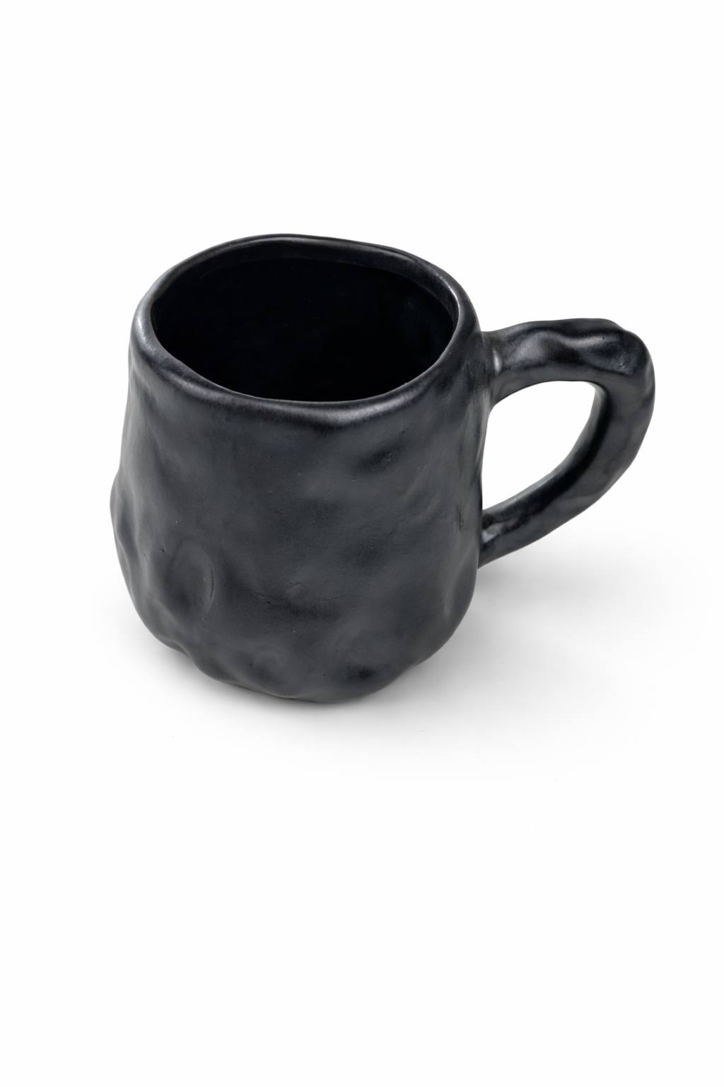 Small 200ml handmade ceramic coffee mug with matte finish, artisan mini coffee cup gift by Lederea US