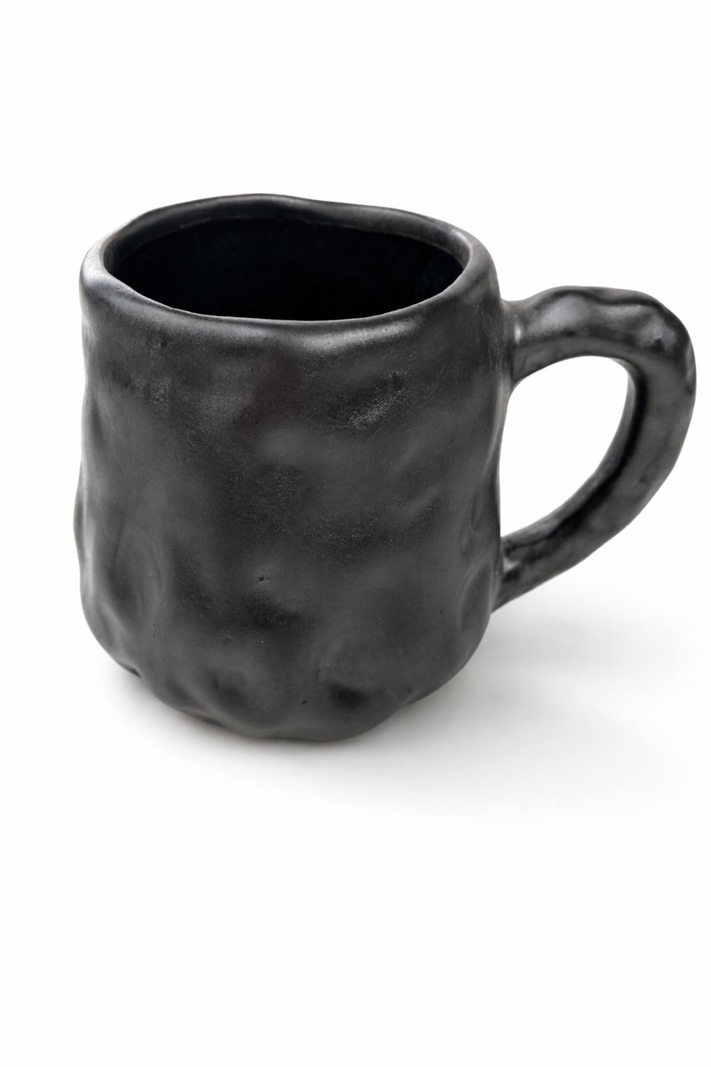 Small 200ml handmade ceramic coffee mug with matte finish, artisan mini coffee cup gift