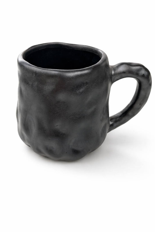 Small 200ml handmade ceramic coffee mug with matte finish, artisan mini coffee cup gift