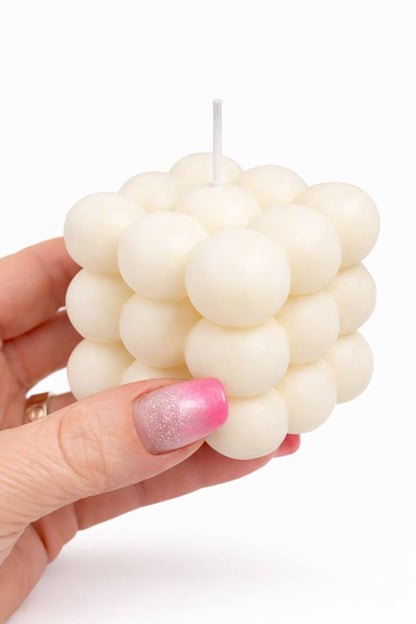 Bubble Cube Candle – Cute Aesthetic Home Decor Gift for Her