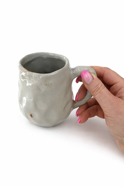 Handmade Ceramic Coffee Mug 200ml – Luxury Artisan Espresso Cup, Small Unique Pottery Gift, Corporate Gift Idea