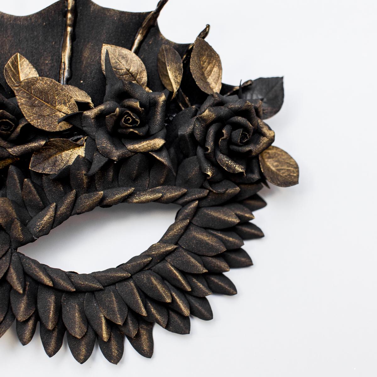 Couples Dragon Masquerade Masks: Owl Black Gold Gothic Costume