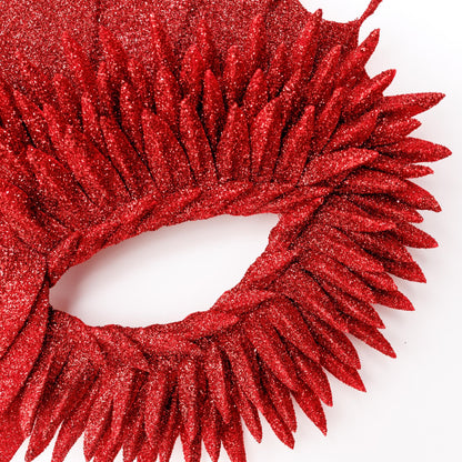 Red Dragon Masquerade Mask: Owl Glitter Halloween Party Costume