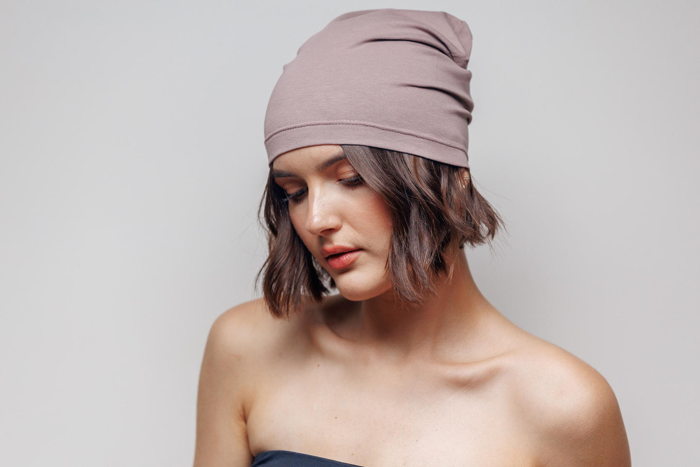 Beanie cotton hat. Slouchy Beanie caps. Size S-M.