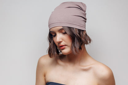 Beanie cotton hat. Slouchy Beanie caps. Size S-M.