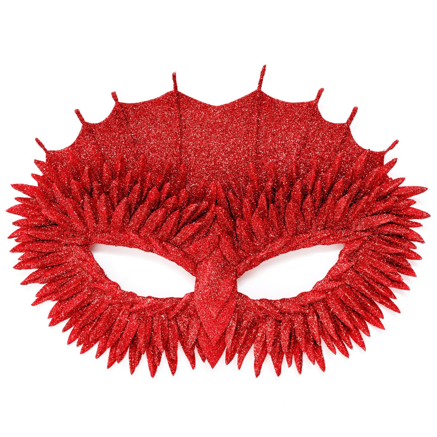 Red Dragon Masquerade Mask: Owl Glitter Halloween Party Costume