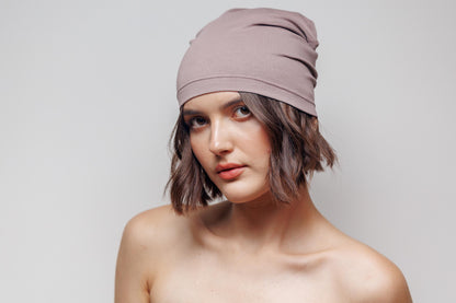 Beanie cotton hat. Slouchy Beanie caps. Size S-M.