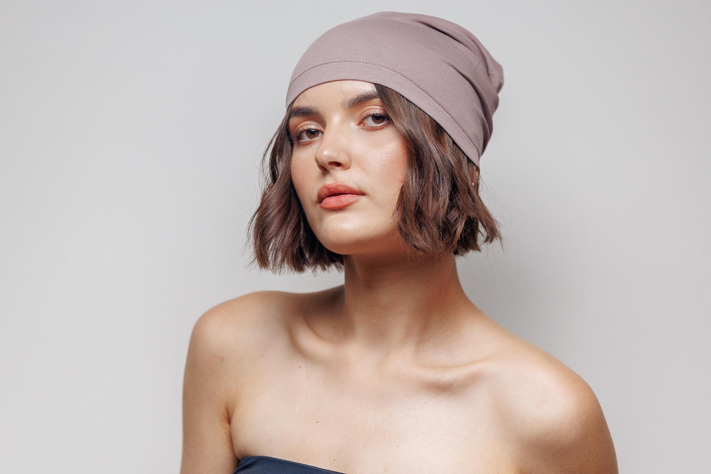 Beanie cotton hat. Slouchy Beanie caps. Size S-M.