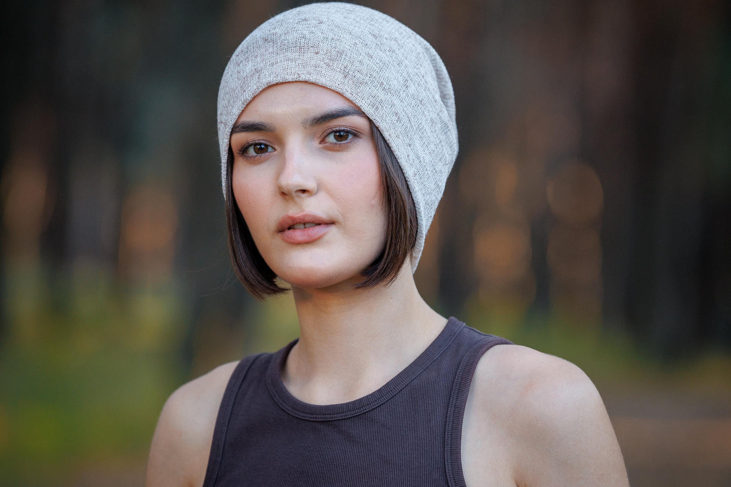 Oversized Thin Cotton Beanie – Soft Slouchy Hat for Women & Men | Lightweight Large Volume Beanie | Cozy Breathable Cap. Size L-XXL