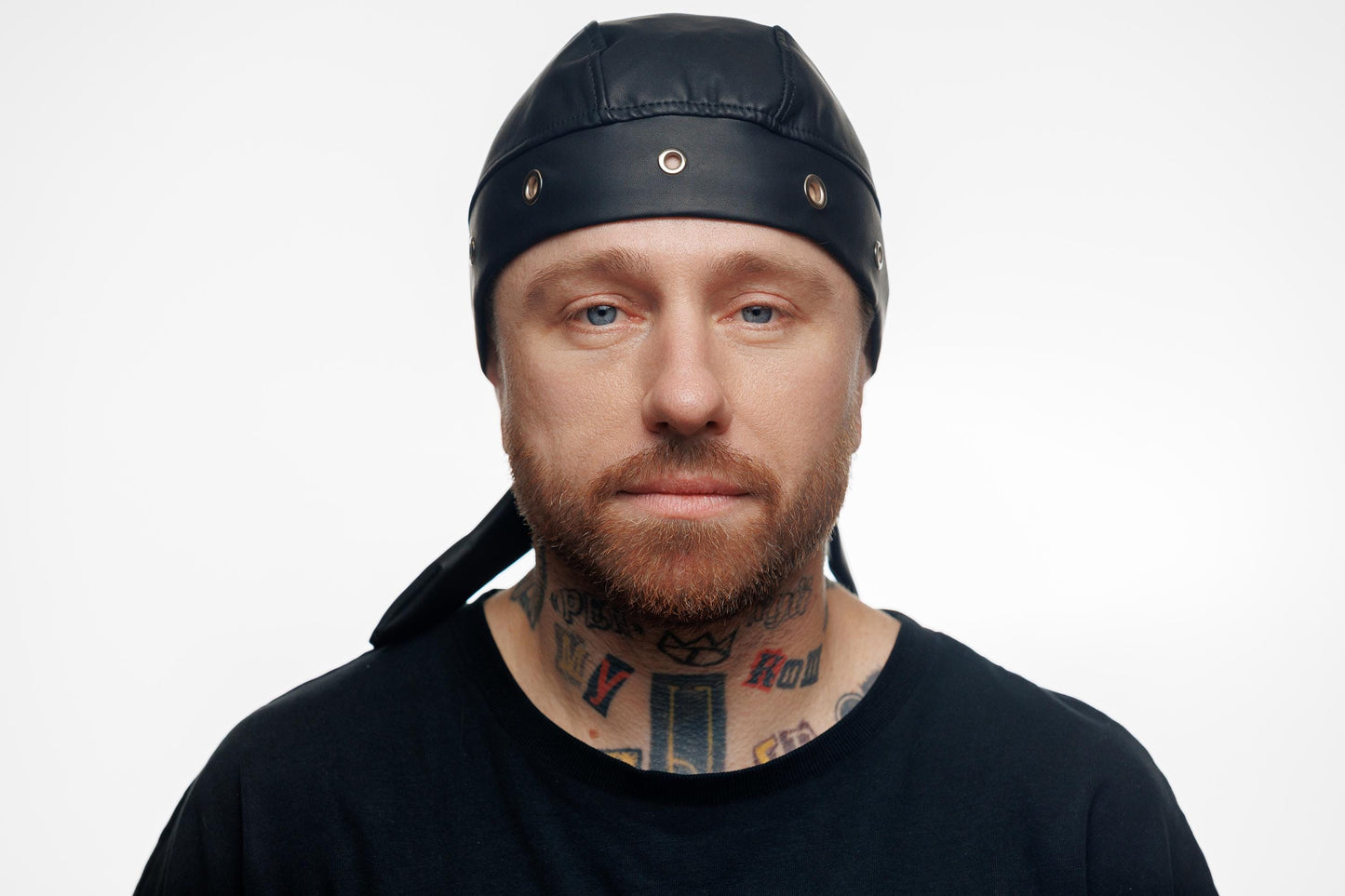 Bandana Vegan Leather Biker Beanie – Unisex Rocker Style (Copy)