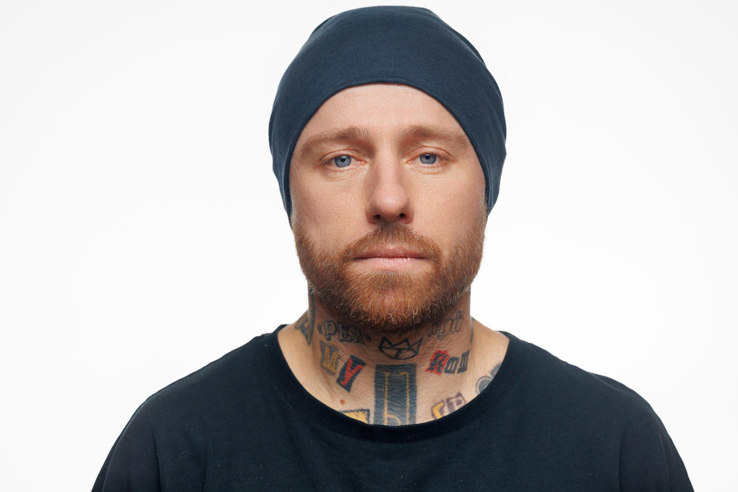 Black Linen Beanie Lightweight Italian Jersy Hat, Ivory Breathable Slouchy Cap for Men & Women. Soft cute cancer hat