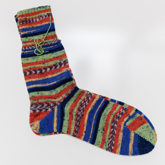 Stripe Winter Socks. Snowflake Knit Pattern. Turkish Sock Yarn. Women 7–9 • Cozy Holiday Gift. We Knit Ourselves