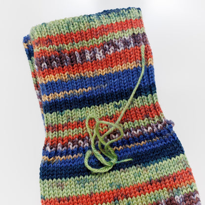 Stripe Winter Socks. Snowflake Knit Pattern. Turkish Sock Yarn. Women 7–9 • Cozy Holiday Gift. We Knit Ourselves