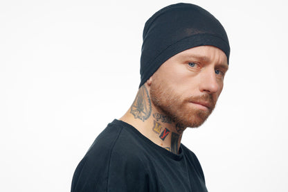 Unisex Linen Beanie Lightweight Italian Jersy Hat, Breathable Slouchy Cap for Men & Women, Linen Beanie, Handmade. Soft cute cancer hat.