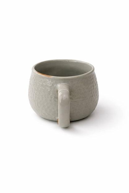 Handmade ceramic coffee mug 6.8 oz (200 ml). Textured mini coffee cup with cozy aesthetic. Slight variations make each piece unique by Lederea USA