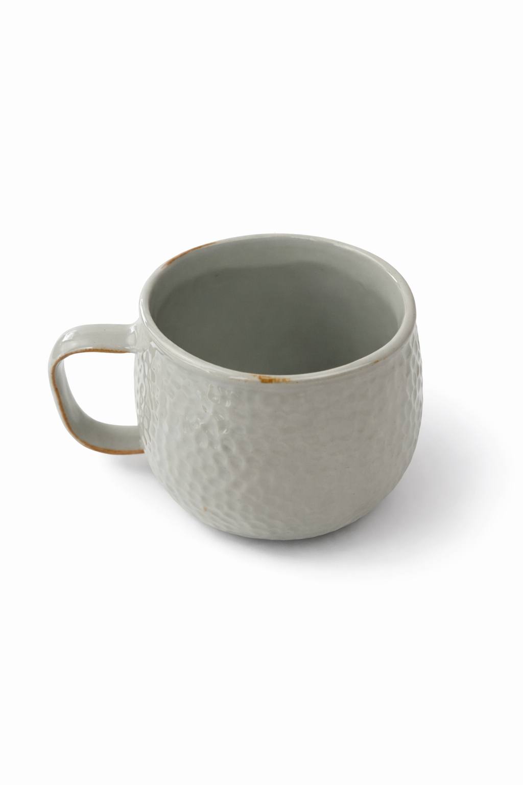 Handmade ceramic coffee mug 6.8 oz (200 ml). Textured mini coffee cup with cozy aesthetic. Slight variations make each piece unique by Lederea USA