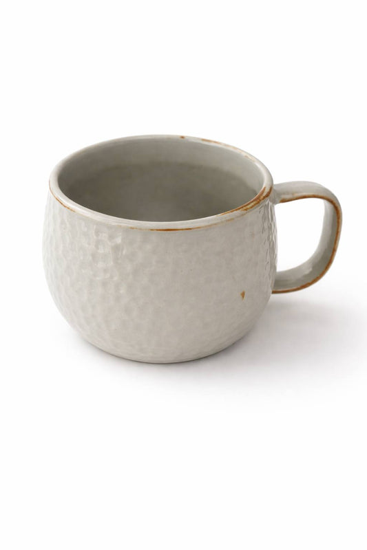 Handmade ceramic coffee mug 6.8 oz (200 ml). Textured mini coffee cup with cozy aesthetic. Slight variations make each piece unique by Lederea USA