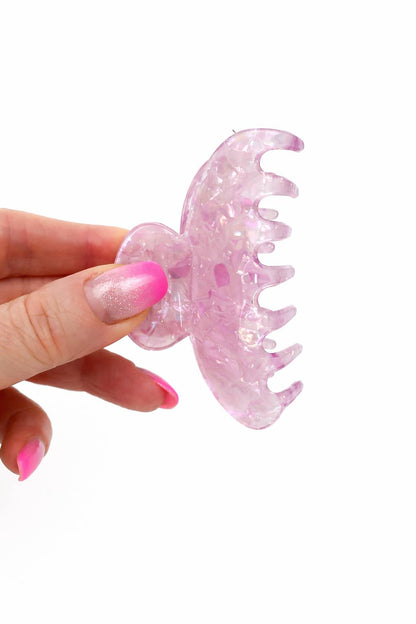 Mini Iridescent Hair Claw Clip – Cute Aesthetic Pastel Hair Clip