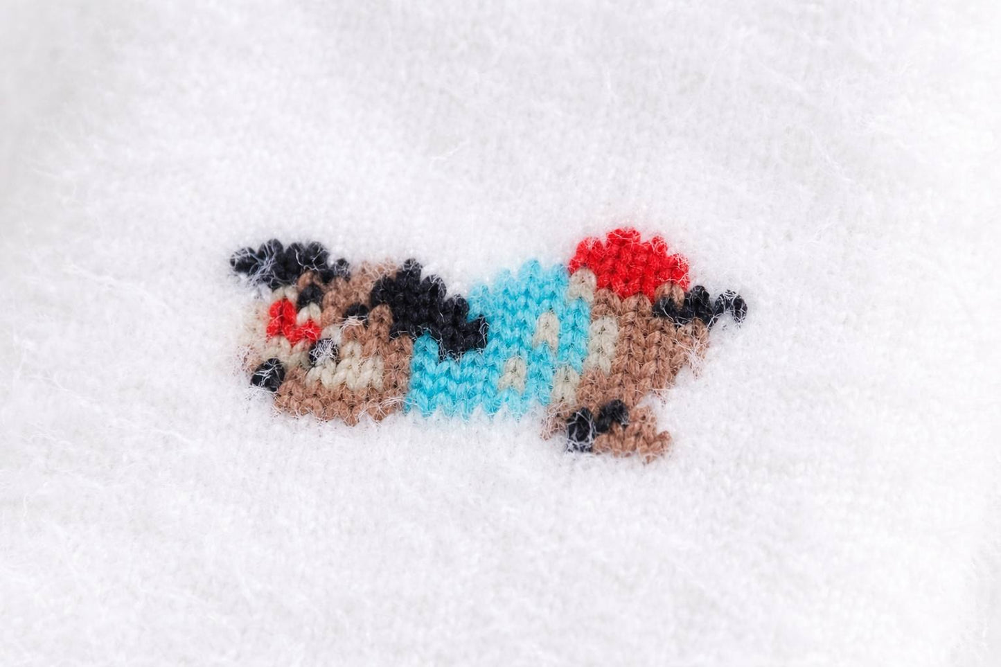 Cute White Fuzzy Puppy Socks – Soft Cozy Socks