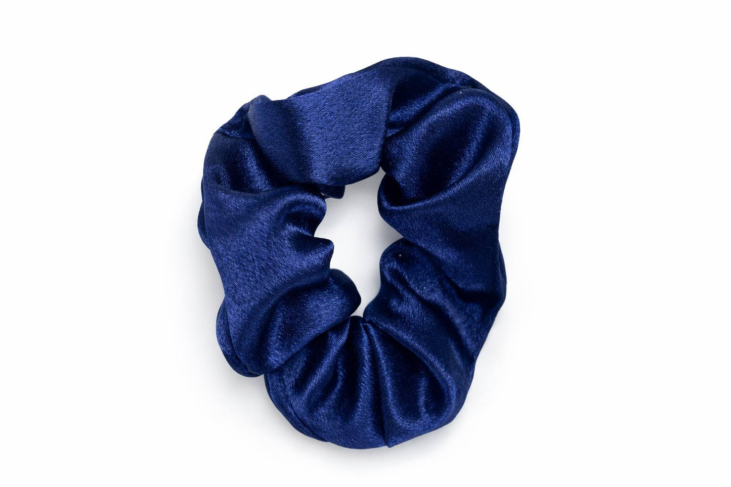 Brown Satin Scrunchie – Fall Aesthetic No Crease Hair Tie | Cozy Neutral Hair Accessory