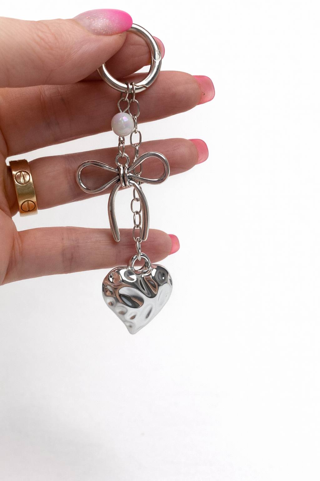 Cute Keychains Collection – Heart, Cat, Bear Keychain, Bag Charm Gift for Her