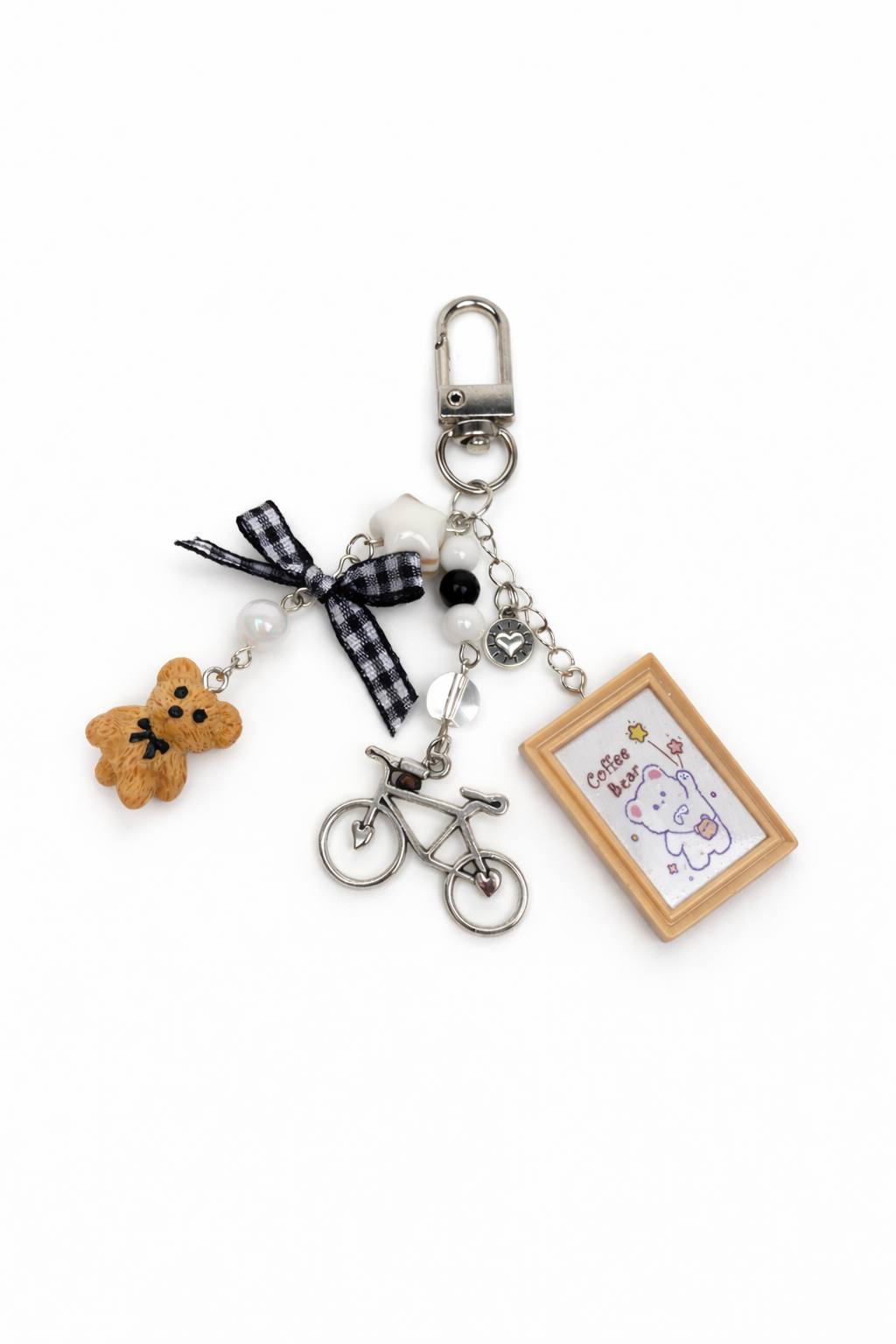 Cute Keychains Collection – Heart, Cat, Bear Keychain, Bag Charm Gift for Her