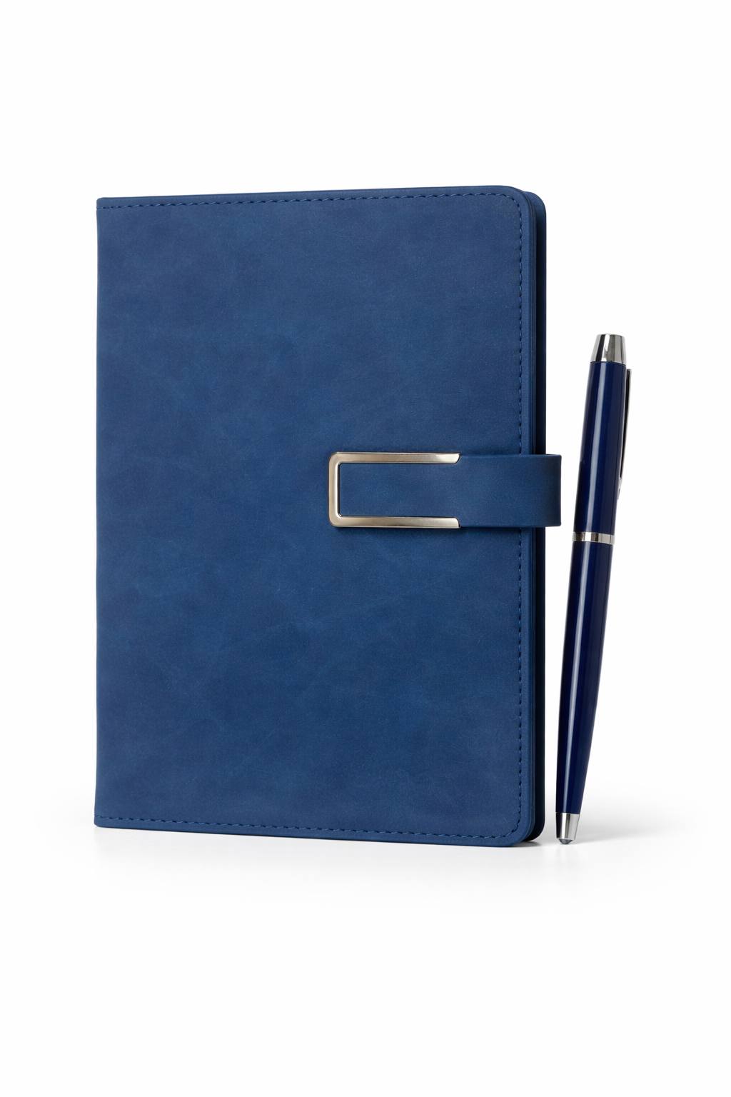 A5 Faux Leather Journal with Pen Holder – Minimal Planner Notebook, Gift Idea