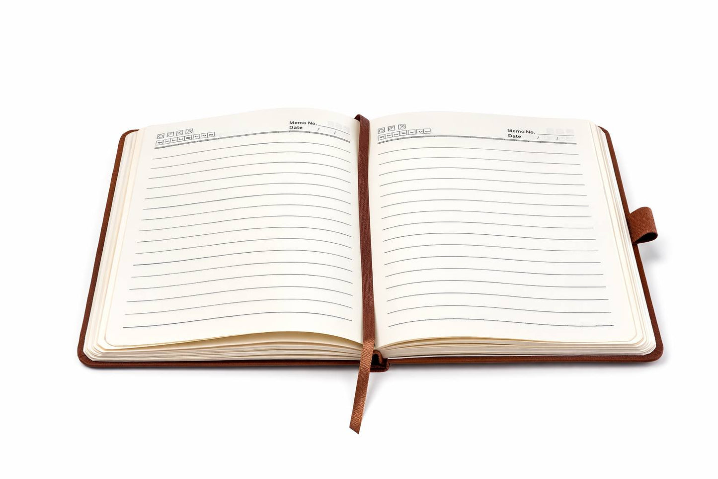 A5 Faux Leather Journal with Pen Holder – Minimal Planner Notebook, Gift Idea