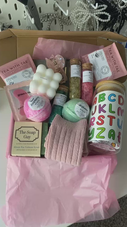 Cozy Spa Gift Box for Women, Self Care Basket, Relaxation Gift Set, Thinking of You Gift, Birthday Gift, Care Package